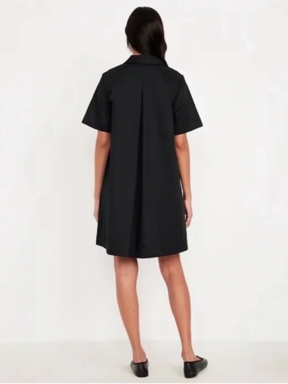 NWT Old Navy Mini Swing Shirt Dress // Black #705499 - Picture 2 of 2